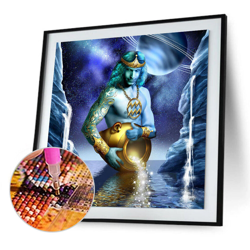 5D DIY Full Drill Diamond Painting Constellation Cross Stitch (Aquarius) Newly