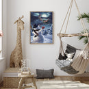 Party Haus Garten Zoo Ornament Kunstdekoration blau