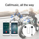 T6 Motorcycle Helmet Bluetooth - Compatible Wireless Headphones with Microphone