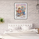 Diamond Painting 5D Full Round Drill Mosaic DIY Snow Kids Kit Bedroom Decoration