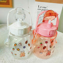 1300ml Water Bottle Summer Big Belly Water Jug Sports Bottle for Female Gir