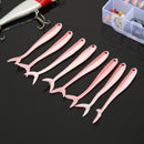 8pcs Soft Fish Fork Tail Fishing Lures Artificial 1.7g 8cm Bionic Baits (B)