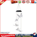 LED Solar Wind Chime Butterfly Light Color Changing IP65 Hanging Lamp (C) Newly