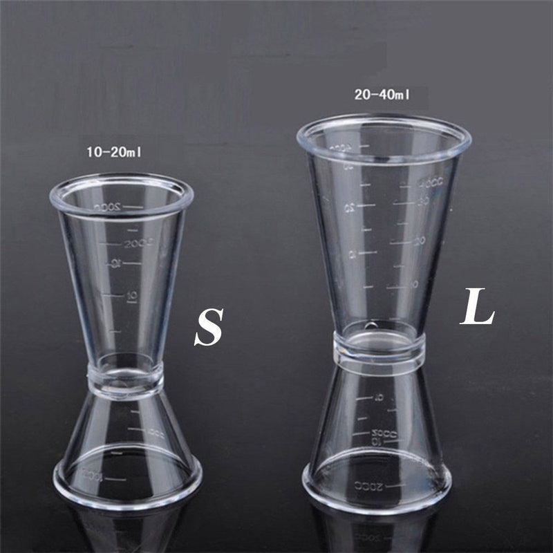Wine PVC Single Drink Measure Cup Cocktail Shaker Double Shot Jigger Short
