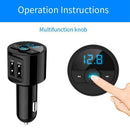 1*Wireless Bluetooth Car FM Transmitter Radio Player USB Y3I5 Charger Kit C6B4