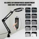 3 Colors Table Lamp Dimming Desk Reading Light With Large E4M3 Magnifier 5X A6S9