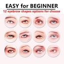 Reusable Eyebrow Razor Eyebrow Shaper Kit Easy to draw eyebrow Stencil Template