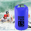 Waterproof Dry Bag Pack Sack Swimming Kayaking Trekking (15L Dark Blue)