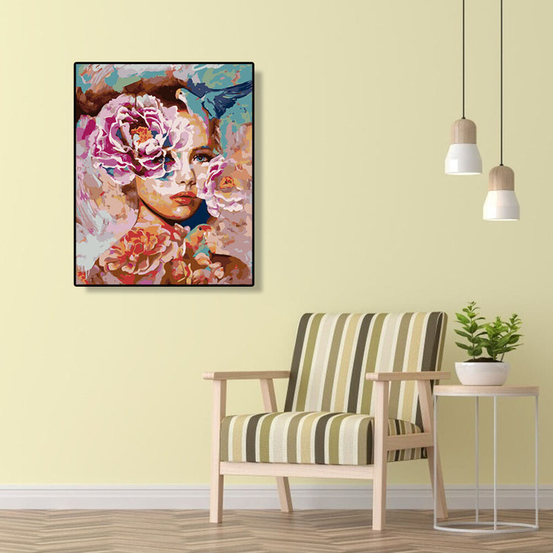 Painting By Numbers DIY Beauty Women Canvas Oil Art Picture Kit Home Wall Decor