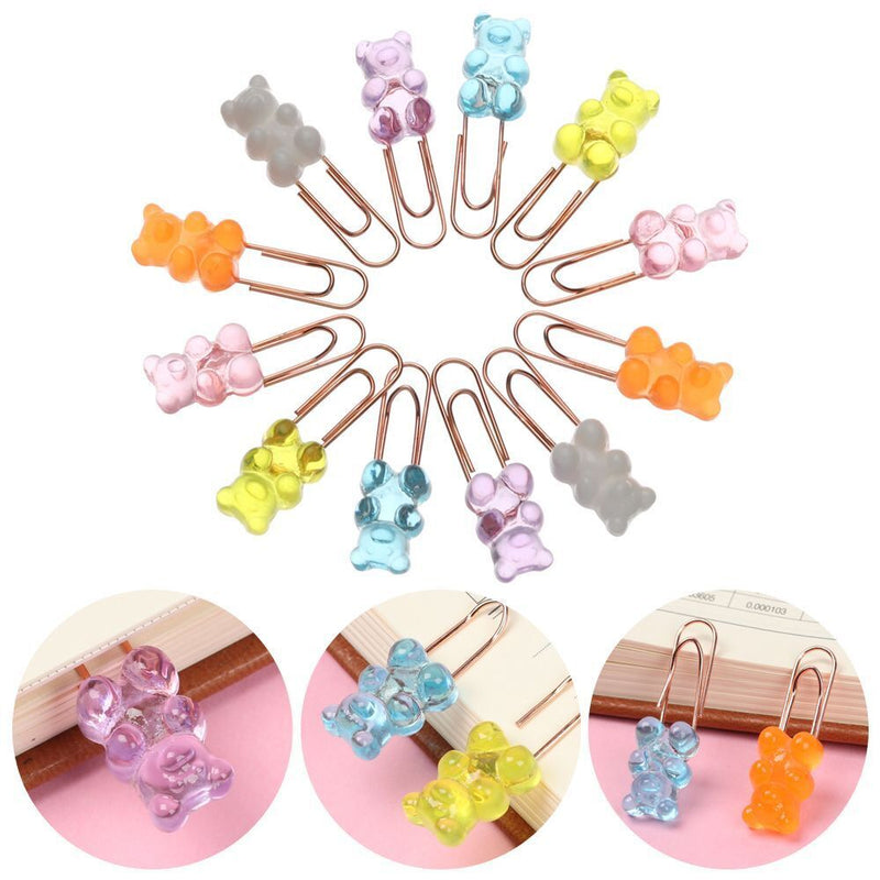 Stationery School Cartoon Bookmark Binder Organizer Paper Clips Clip Holder