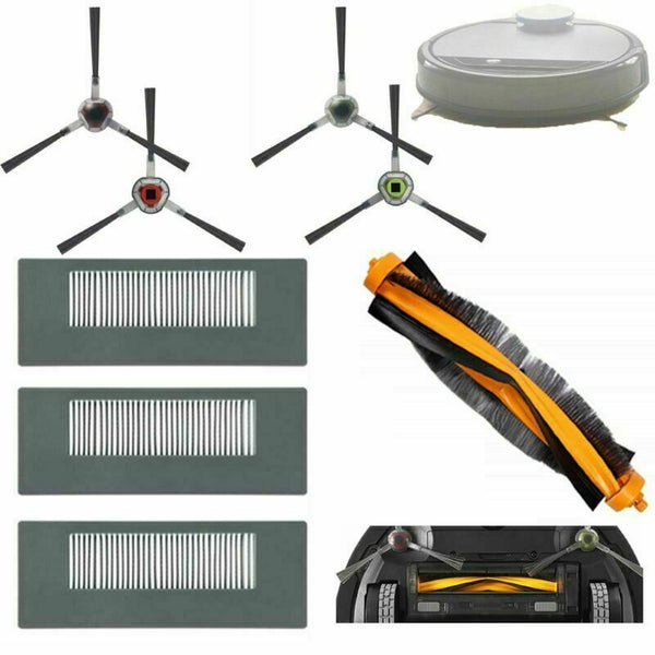 Main Brush + Filters + Side Brush for Ecovacs Robotics Deebot 900 901 Vacuum Part
