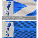Compression Socks Unisex Sports Running Football Elastic Socks (Blue L/XL)