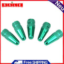 5pcs Aluminum Alloy Bicycle Tire Valve Caps High Pressure Valve Dust Slide
