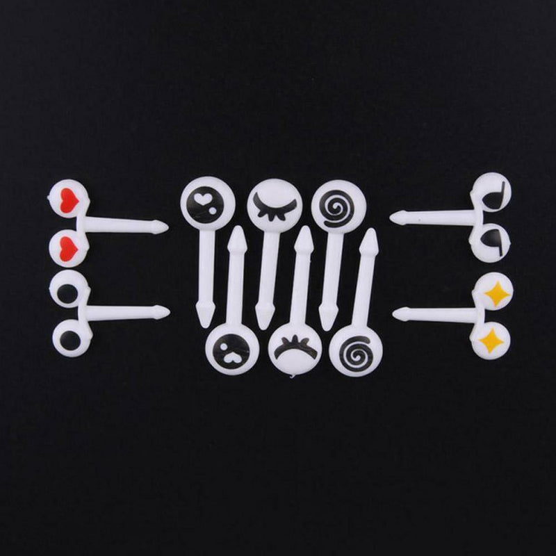 10pcs/set Food Fruit Picks Forks Cartoon Design Children Decor Box Lunch D9D4
