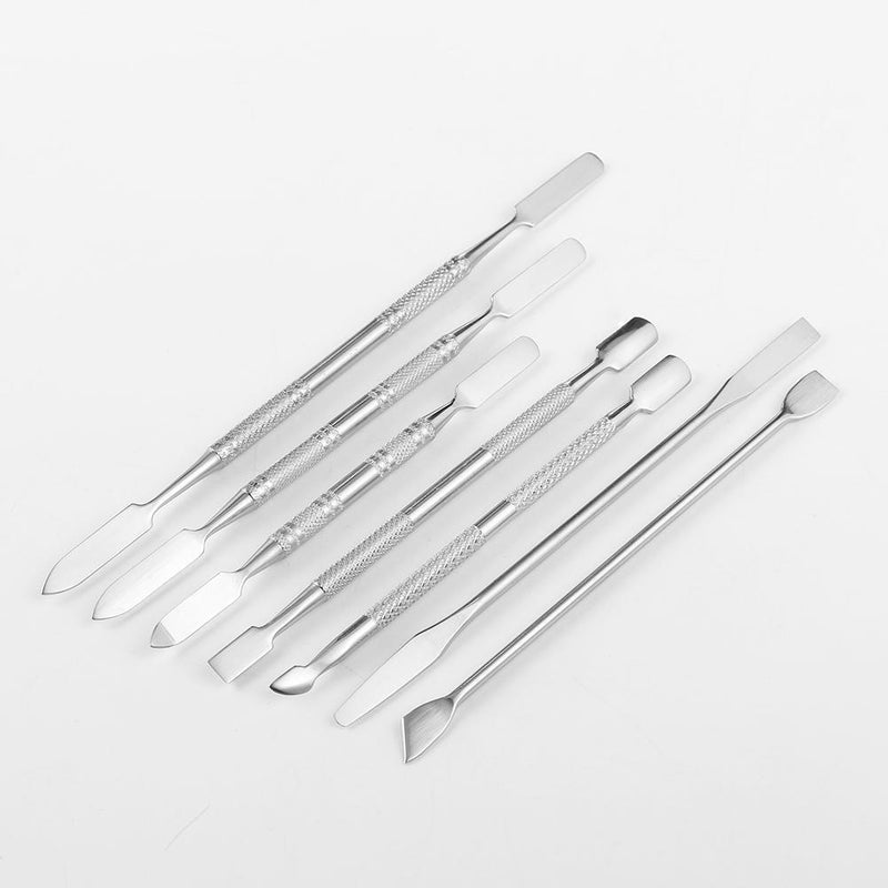 7pcs Nail Art Pusher Stick Manicure Cutter Cuticle Pusher Dead Skin Remover