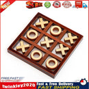 1 Set Wooden Tic-Tac-Toe Board Game Parent-Child Interactive OX Chess Toys Newly