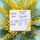 Wine Glass Series Metal Cutting Die Transparent Seal Stamp for DIY Scrapbooki