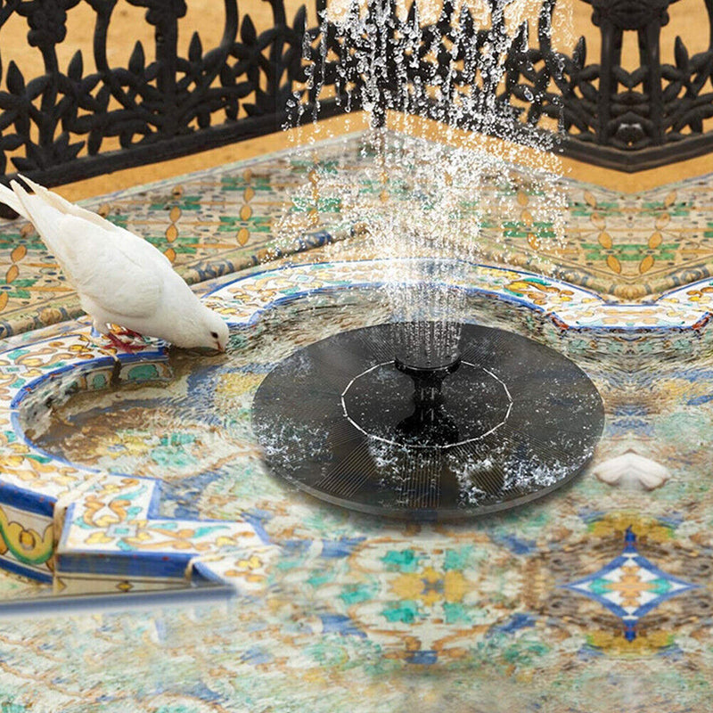 Floating Solar Powered Fountain Pond Bird Bath Water Fountain Pump (13cm)