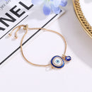 Alloy Evil Eye Anti-fade Bangle Bracelet Adjustable Bracelet Women Jewelry