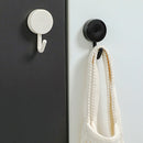 10pcs Nordic Adhesive Wall Hooks Strong Home Towel Key Hanger (Black+White)