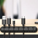 Silicone USB Cable Winder Tidy Management Clips Holder for Mouse Headphone