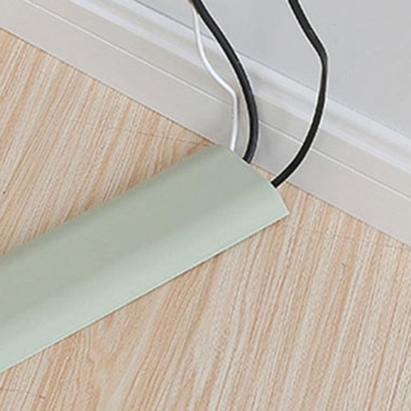 Self-Adhesive Raceway Wall Cord Duct Cover Cable Duct Ties Fixer (Green)