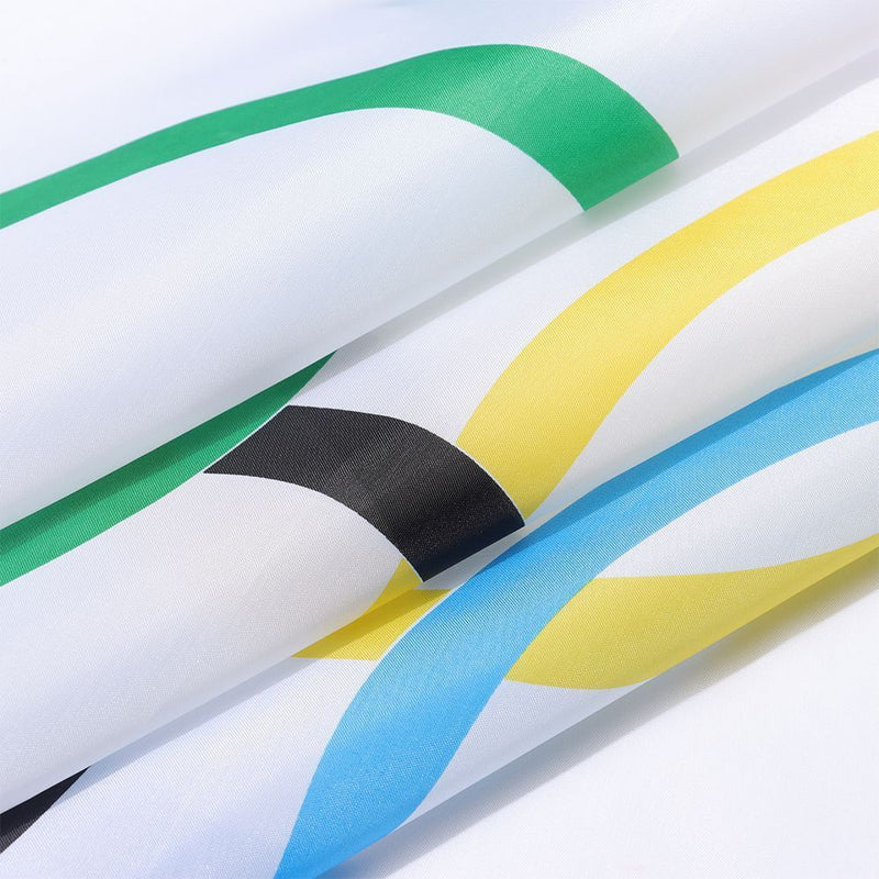 Olympic Decorations Outdoor Banner Olympics Game Flag Polyester Fabric