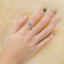 Single Coil Opening Ring Ball Anti Stress Peace Ring Jewellry Gift for Girls