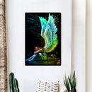 5D DIY Full Round Drill Diamond Painting Winged Angel Home Crafts Mosaic Kit