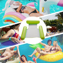 Water Inflatable Floating Net Chair/Swimming Pipes Net Pocket (Grass Green)