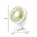 #A Portable USB Clip-On Desktop Fan Portable Office Household Travel Air Cooler