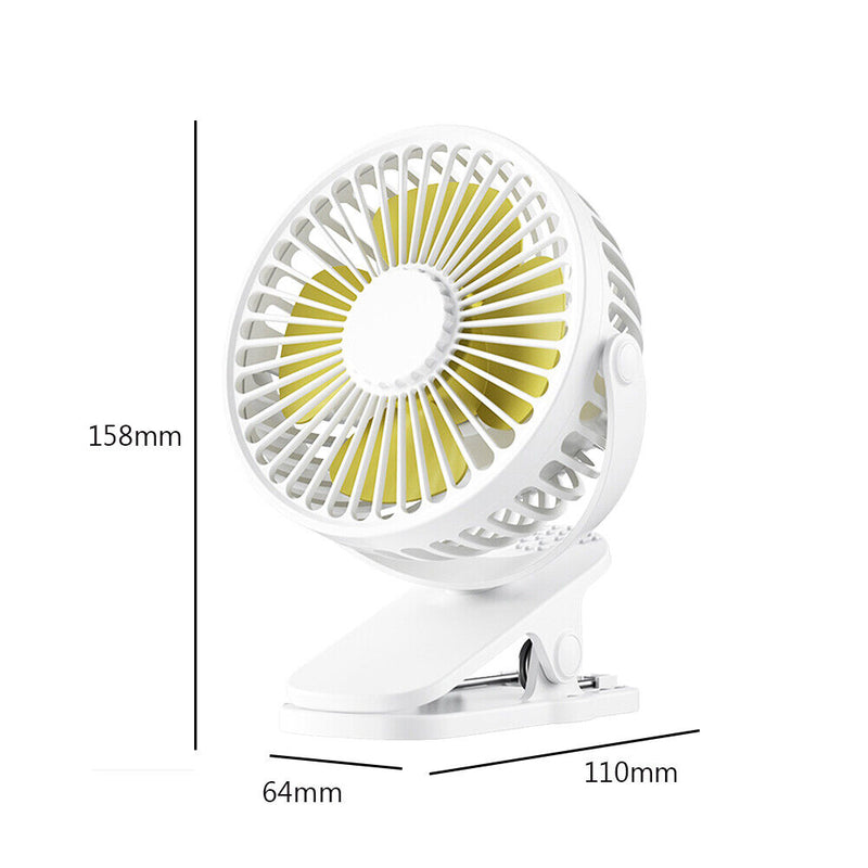 #A Portable USB Clip-On Desktop Fan Portable Office Household Travel Air Cooler