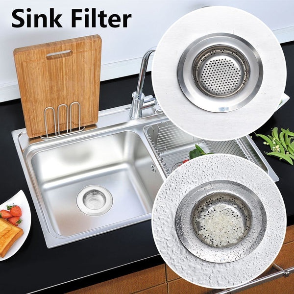 Waste Drainer Anti Block Sink Strainer Filter Basket Colander Food Hair Stopper