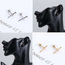 Steel Conch Lobe Tragus Dagger Ear Studs Piercing Helix Cartilage Earrings