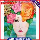 Flower Beauty Oil Paint By Numbers DIY Coloring Picture Kits for Adults Children