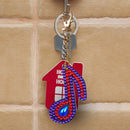 4x DIY Full Drill Diamond Key Chain Music Note Pendant Embroidery Keyrings Craft