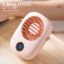 #A Portable Neck Leafless Fan Cooling Fan for Outdoor Sports Travel Office Deskt