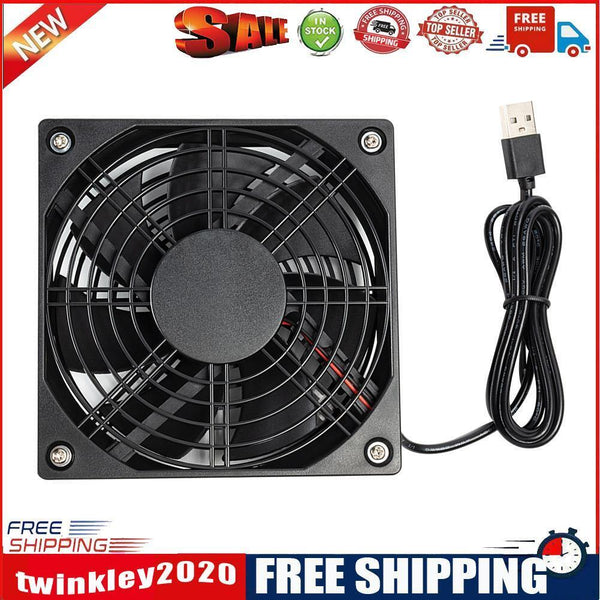 5V USB Computer Chassis Cooling Fan Wireless Router Set-top Box Mute Cooler