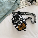 Fashion Women Animal Pattern Print Shoulder Chest Bag Small Handbags (Cow)