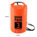 Waterproof Dry Bag Pack Sack Swimming Kayaking River Trekking (3L Orange) Newly