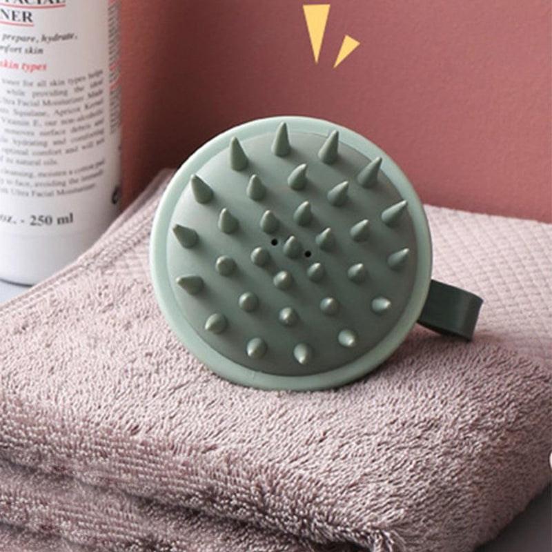 Handheld Scalp Massage Brush Portable Shampoo Brush Hair Care Comb (Green)