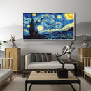 Mosaic Picture Starry Sky Round Diamond Painting Cross Stitch Rhinestone Cr