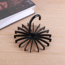 18 Hooks Necktie Scarf Belt Hanger Organizer Clothing Holder Rack(Black) Newly