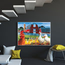 DIY Digital Picture Chickens Ducks Frameless Oil Painting By Number Handicraft