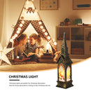 Christmas Lantern Wind Lights Fireplace Plastic Desk Night Light (Santa) Newly