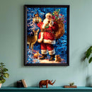 5D DIY Diamond Painting Santa Claus Full Round Rhinestone Home Wall Art Picture