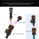 Plastic Valve Quick Connector Agriculture Garden Hose Adapter Watering w/ Switch