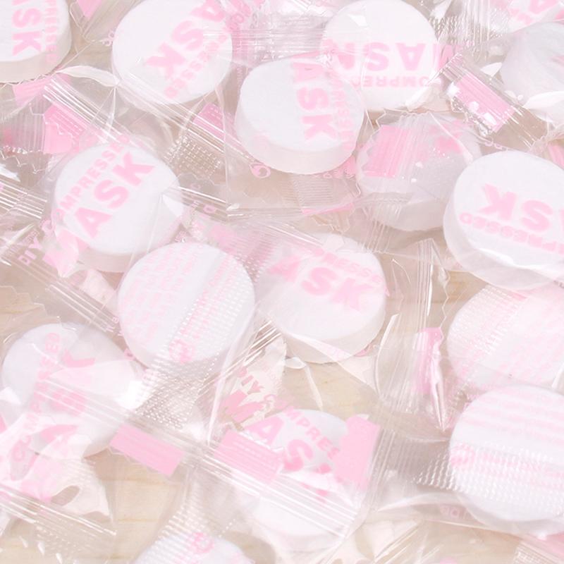 50Pcs Gesicht Hautpflege Maske DIY Baumwolle Gesichts-Kompresse Komprimierte Pap