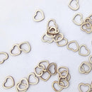 50pcs/pack Wooden Hollow Heart Shape Wedding Table Scatter Decor Ornaments