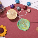 Grass Flower Wax Sealing Stamp Head Round Copper Stamps w/o Handle (ZR004) Newly